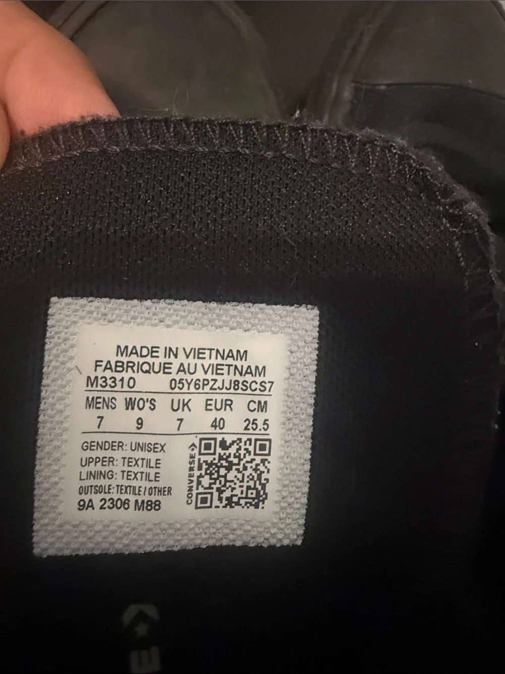 Converse High Top Sneakers in Black - Picture 4 of 4